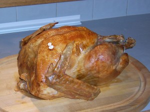 アメリカのThanksgiving(感謝祭)で食べるturkey(七面鳥)