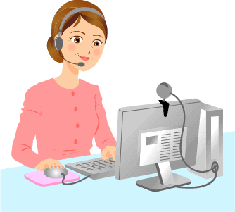 イーコム女性イラストシニア